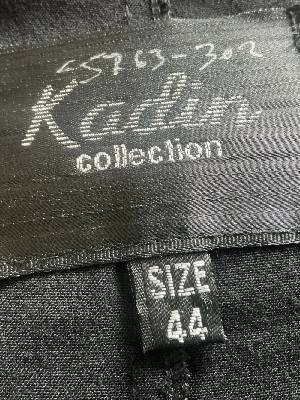 Vintage Kadin Trench Coat Womens 12 Black Goth Matrix Lightweight Long Jacket - Picture 8 of 8